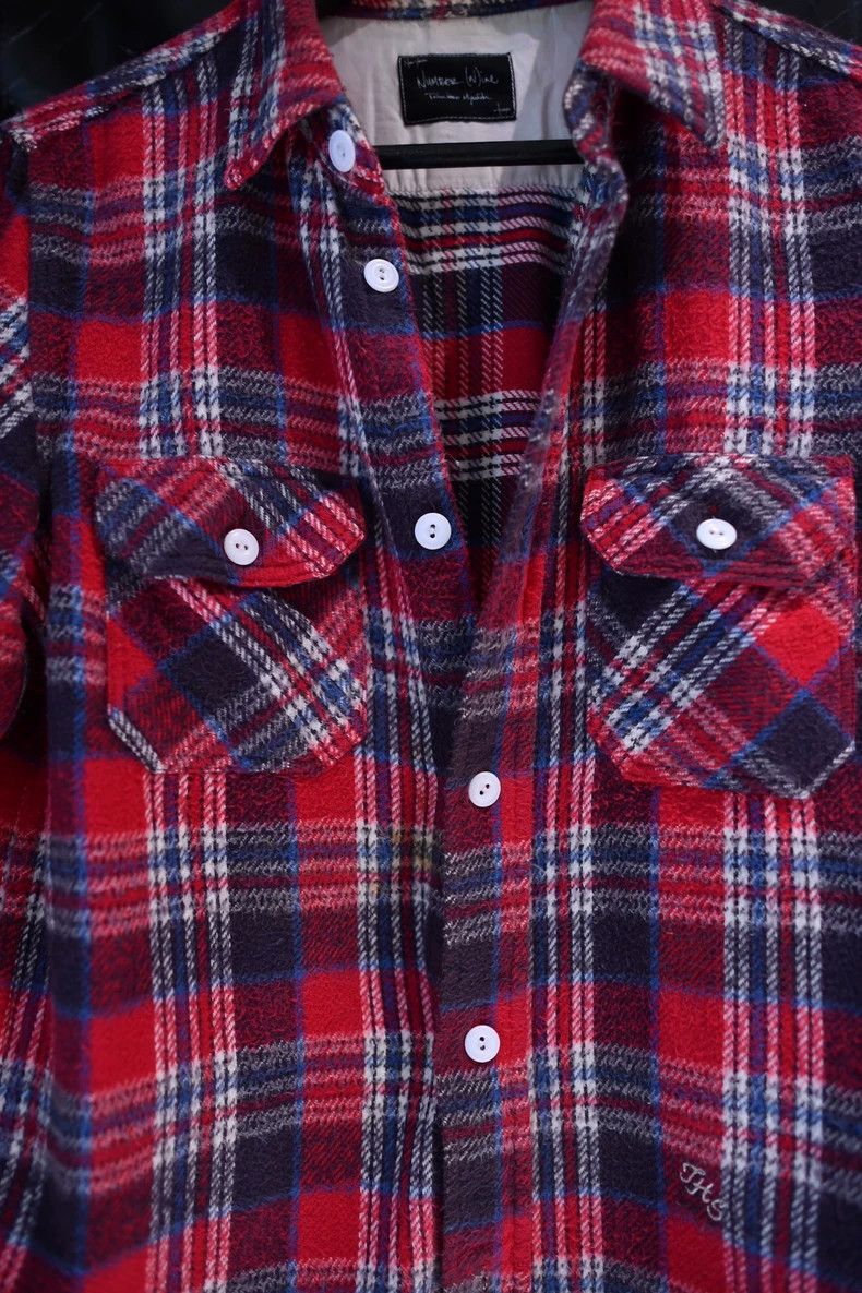 Number (N)ine Number (N)ine05aw THS Miyashita Takahiro, plaid shirt 2503- Size US M / EU 48-50 / 2 - 5 Thumbnail