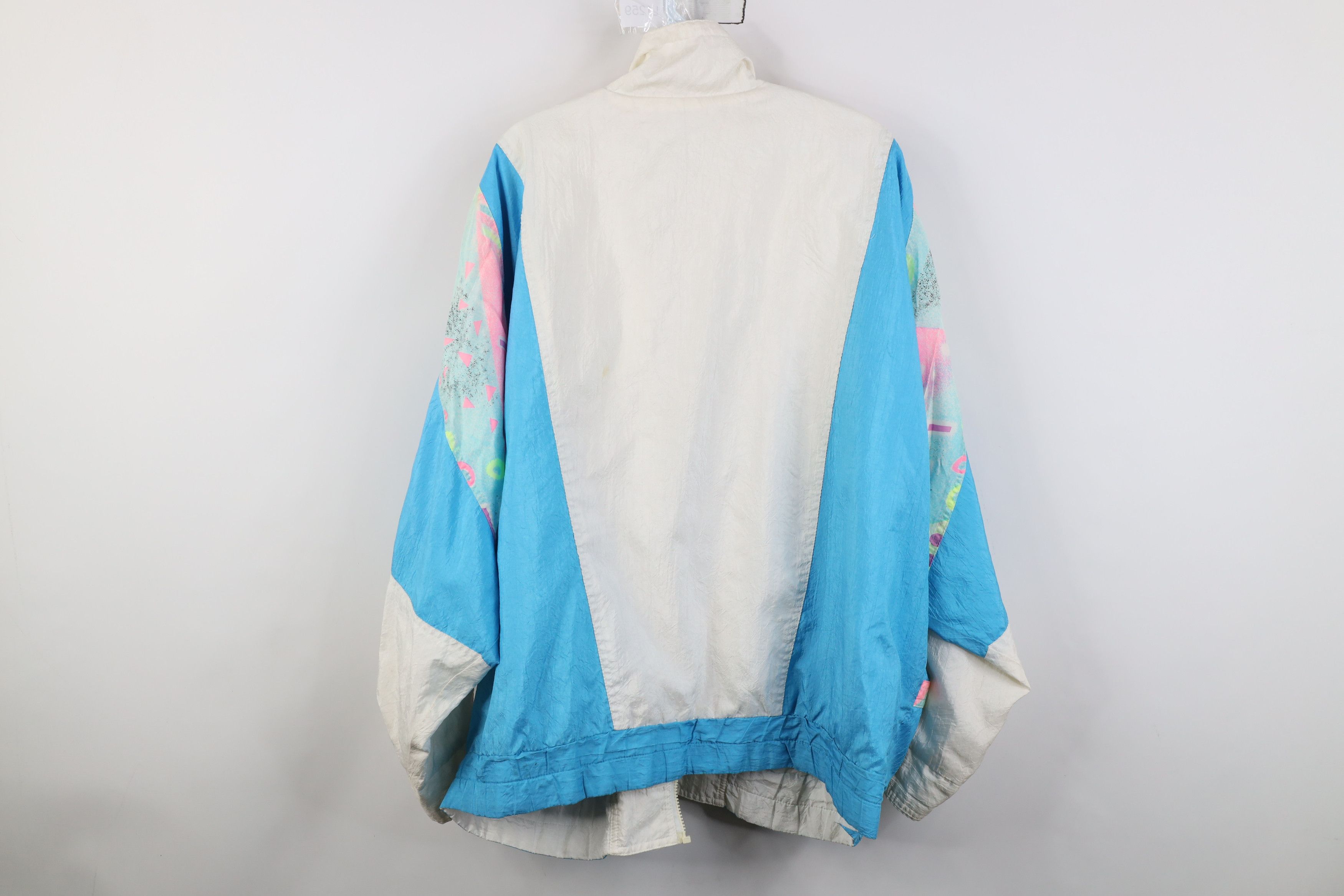 Vintage AS IS Vintage 90s Streetwear Reversible Windbreaker Jacket Size 3XL / US 20-22 - 9 Thumbnail