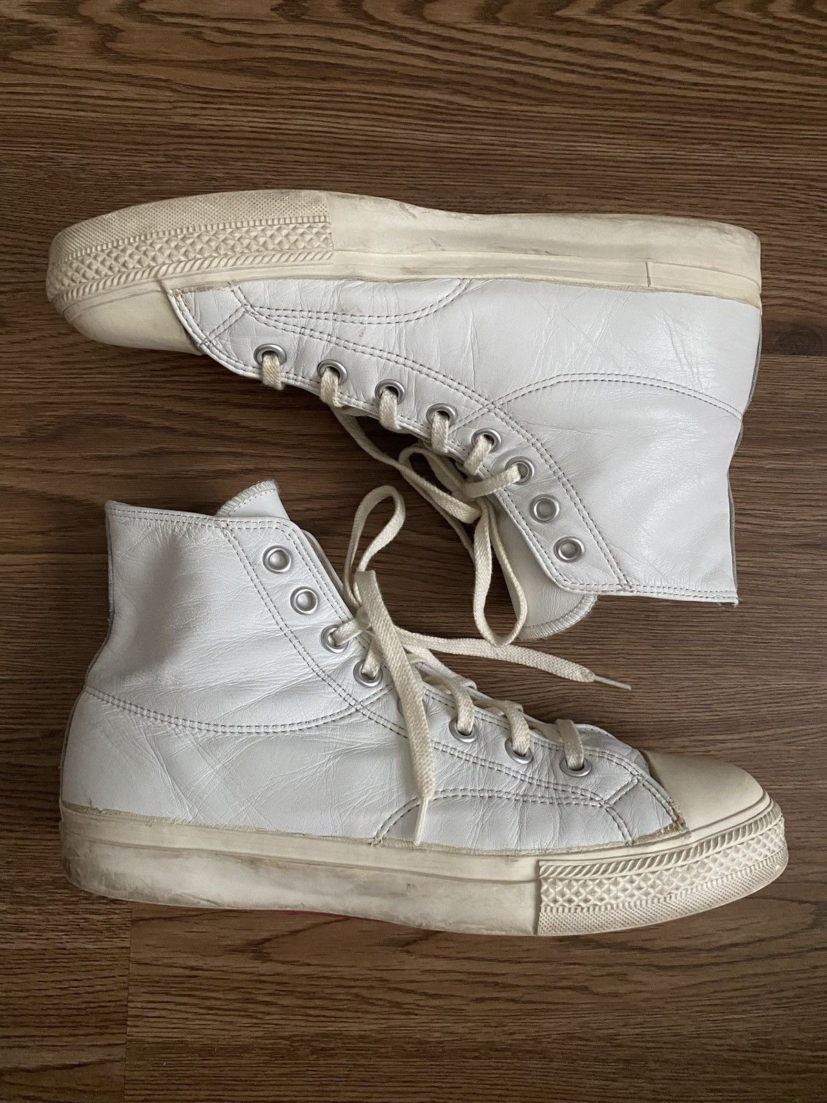 Yohji Yamamoto Yohji Yamamoto Pour Homme Leather Sneakers SS95 Archive Size US 8.5 / EU 41-42 - 2 Thumbnail