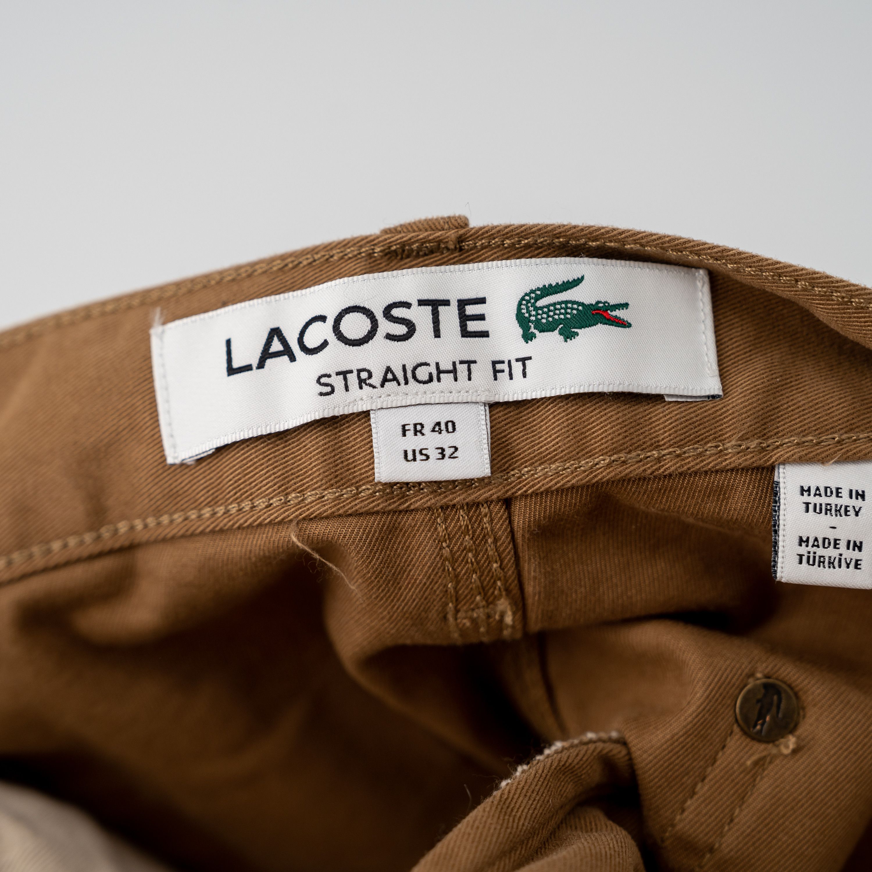 Lacoste 32 Lacoste Straight Fit Cotton Twill Cargo Pants Brown Size US 32 / EU 48 - 8 Thumbnail