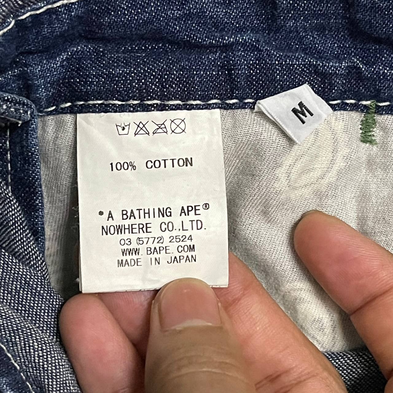 Bape Bape Denim Overalls Size US 39 - 11 Thumbnail