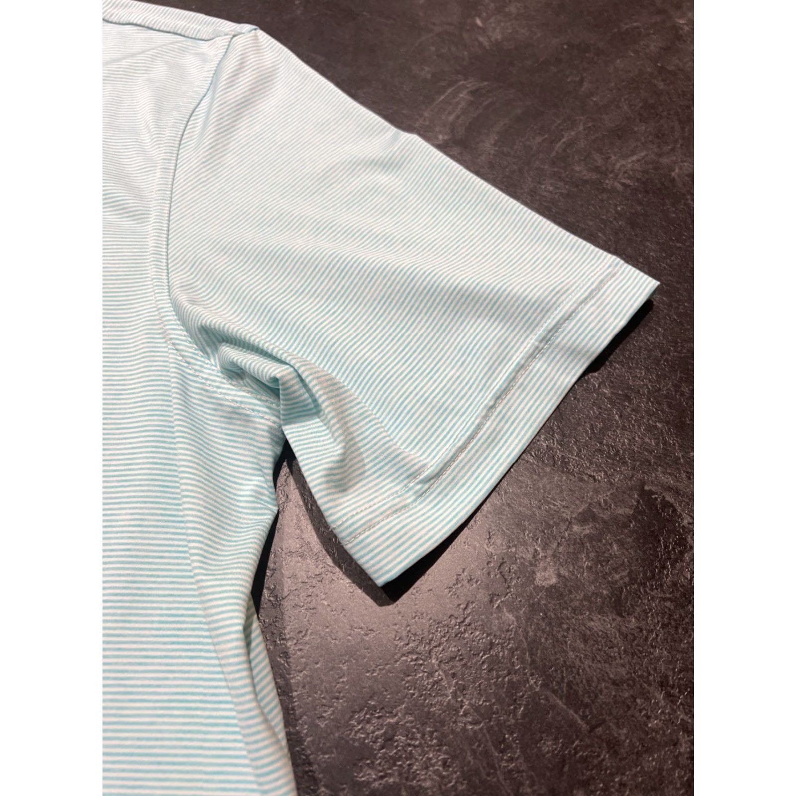 Vineyard Vines VINEYARD VINES Performance Polo Shirt Men’s Large Blue Striped Whale Golf Activewear Size US L / EU 52-54 / 3 - 3 Thumbnail