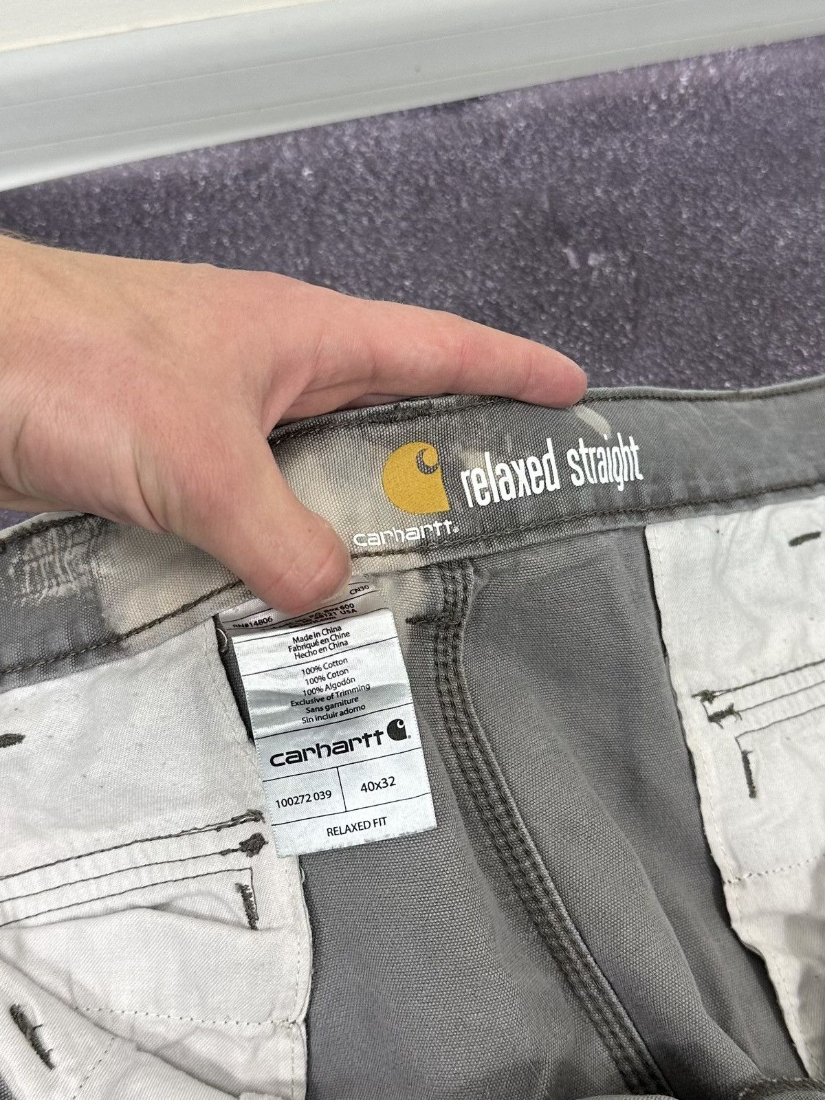 Carhartt Vintage Carhartt Distressed Baggy Cargo USA Opium Work Pants Size US 40 / EU 56 - 15 Thumbnail