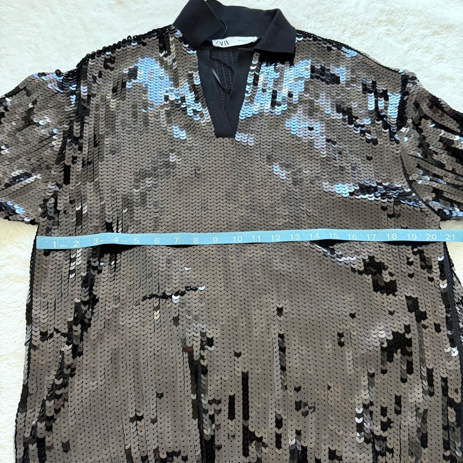 Zara NEW!!! Zara women top with sequins size S Size S / US 4 / IT 40 - 6 Thumbnail