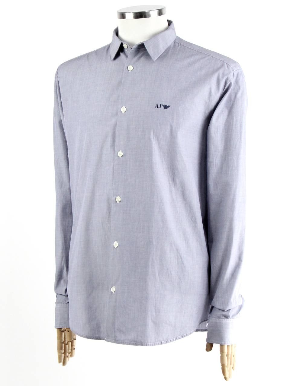 Armani ARMANI JEANS Cotton shirt with logo Size US XXL / EU 58 / 5 - 2 Thumbnail