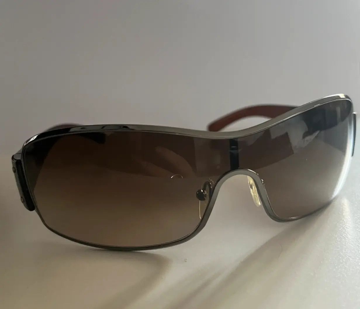 Prada × Vintage PRADA Sunglasses Star Mask Flame Sport Metal RI844 Size ONE SIZE - 6 Thumbnail