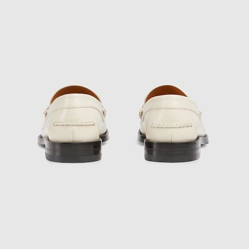 oc11z1025 Double G Loafer Shoes in White
