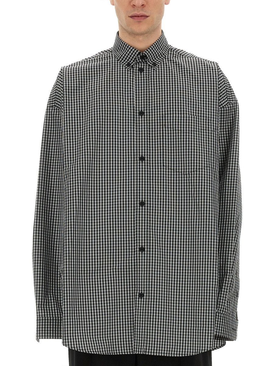 Balenciaga BALENCIAGA OVERSIZE FIT SHIRT - BLACK (NUMERIC 2) Size US M / EU 48-50 / 2 - 1 Thumbnail