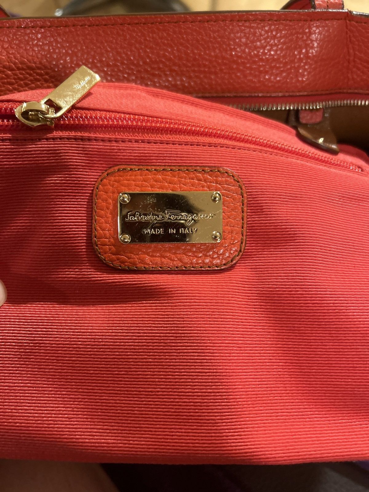 Salvatore Ferragamo Ferragamo Bice Leather Tote Bag Size ONE SIZE - 6 Thumbnail