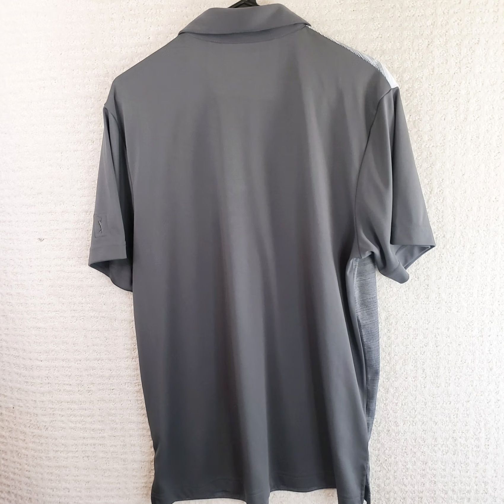 PGA Tour PGA TOUR Pro Series Polo Shirt Gray White Chest Stripes Men's Size M Short Sleeve Size US M / EU 48-50 / 2 - 6 Thumbnail