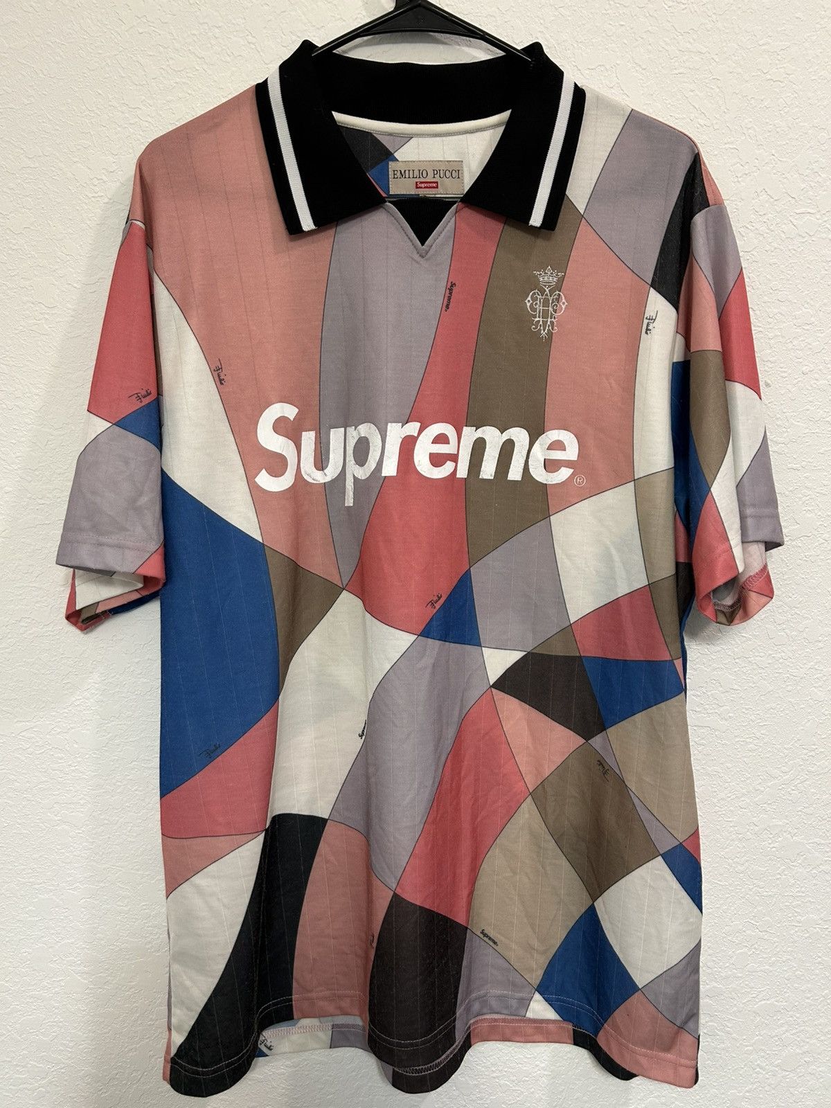 Polo Shirt Supreme Emilio Pucci Soccer Jersey Ss21 Supreme X
