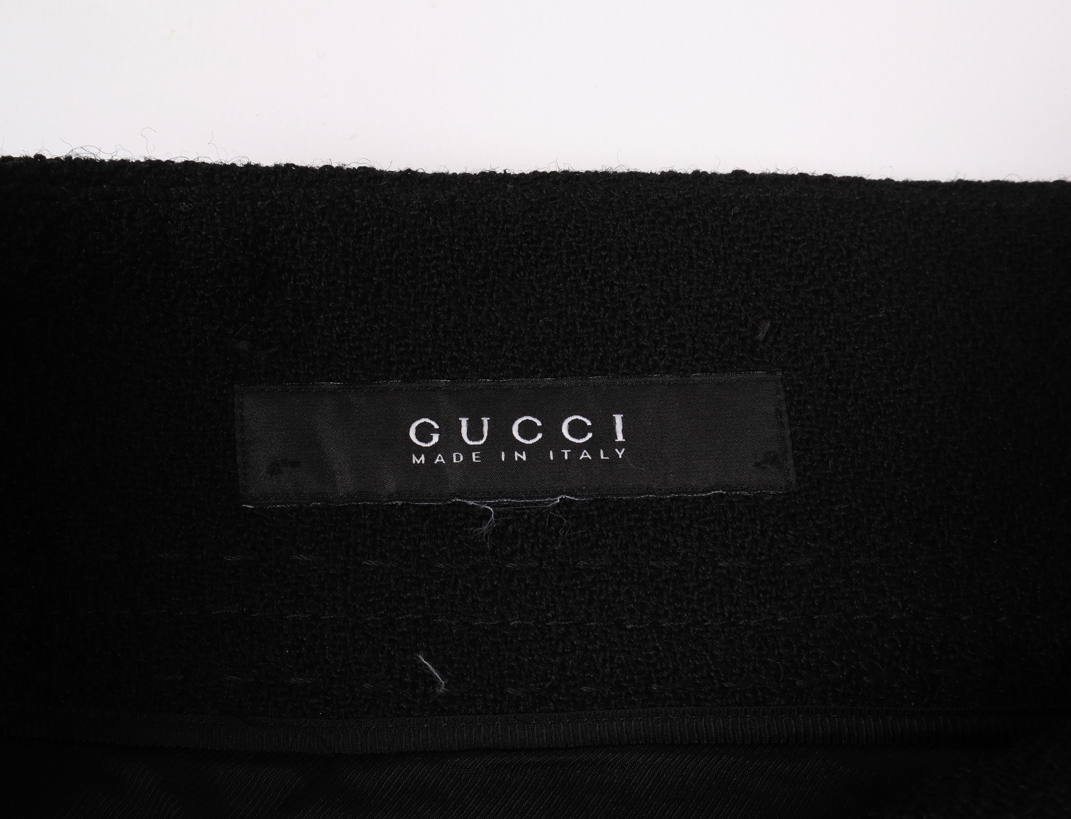 Gucci Vintage Gucci Tom Ford 90's Era Wool Blend Midi Skіrt Size 28" / US 6 / IT 42 - 8 Thumbnail
