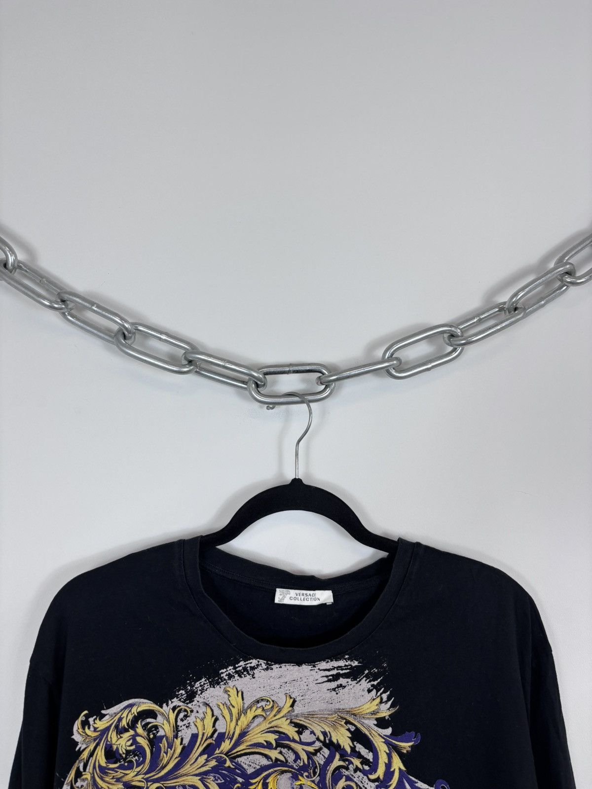 Versace Versace Collection Men’s Baroque Print Black Long Sleeve Tee Size US L / EU 52-54 / 3 - 4 Thumbnail