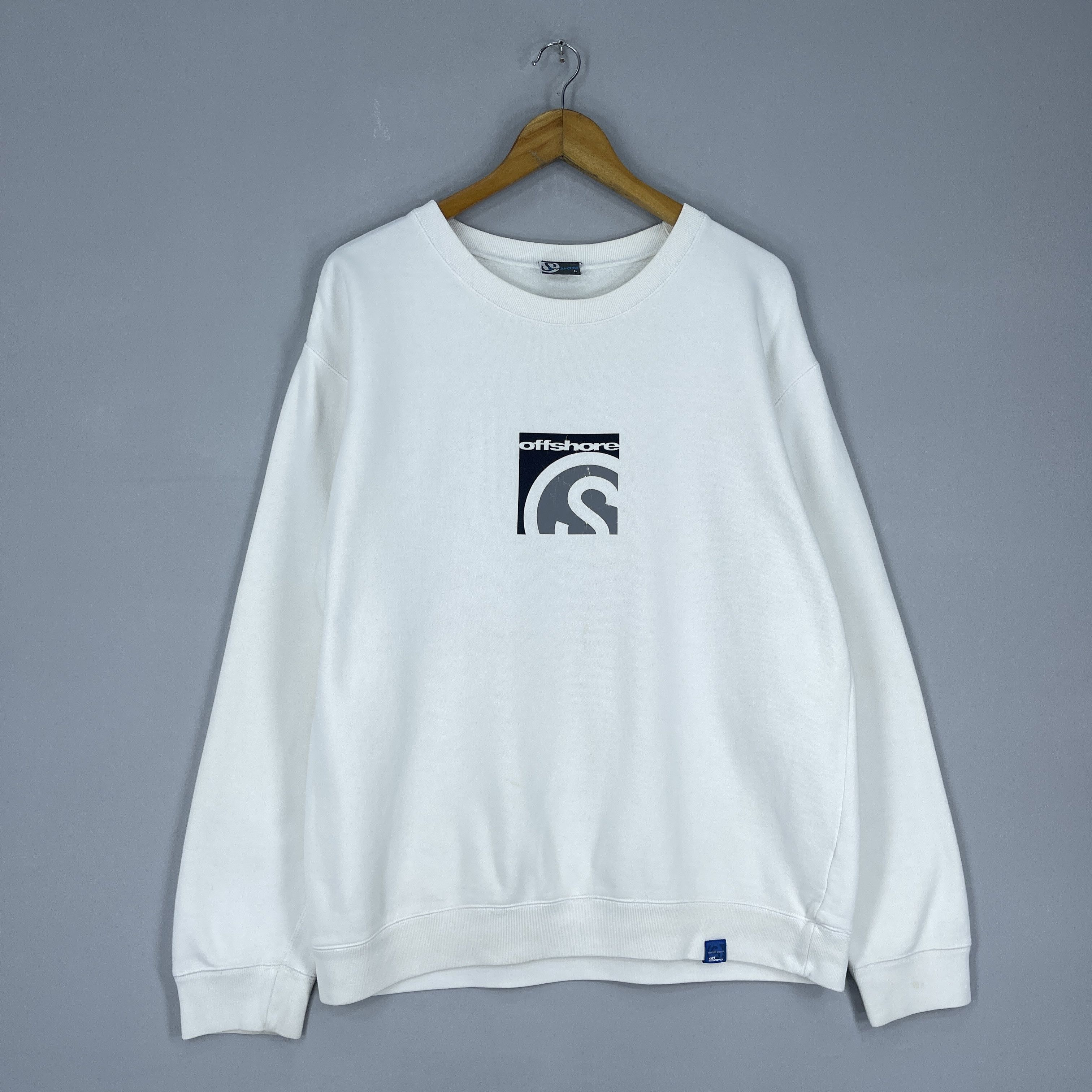 Vintage Vintage OFFSHORE Beach Surfing Big Logo Printed Sweatshirt Size US L / EU 52-54 / 3 - 4 Thumbnail