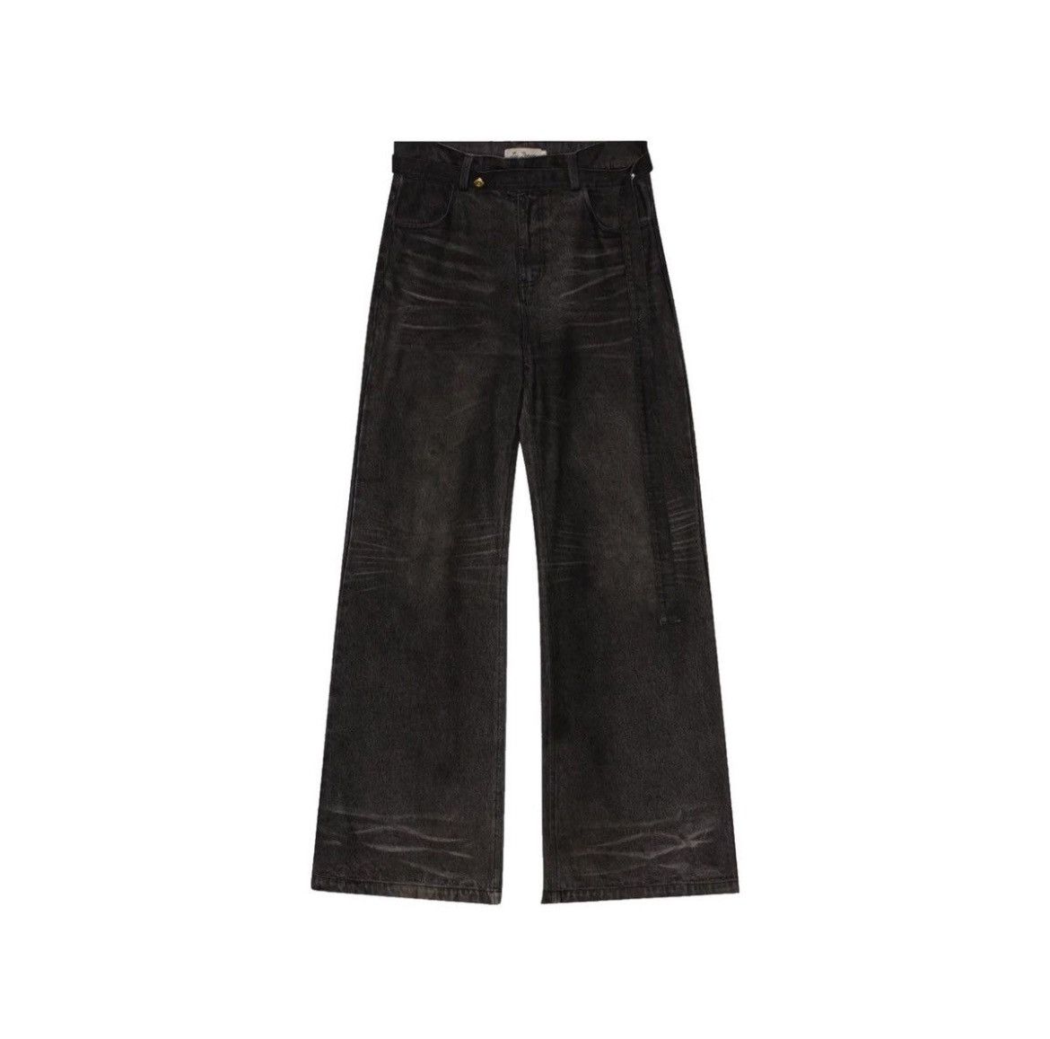 image of Lac Demure Flared Denim in Grey, Men's (Size 34)