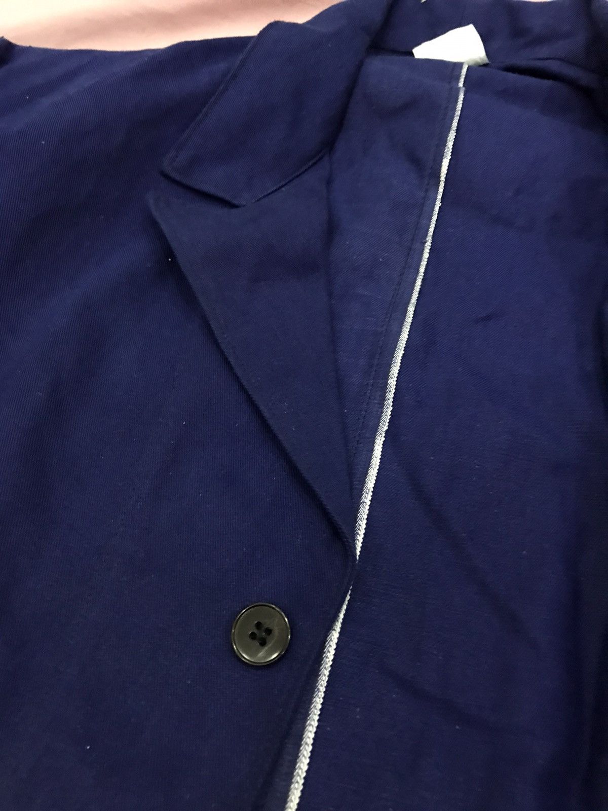 Self Edge × Vintage SELVEDGE NWT CANVAS CHORE JACKET NAVY BLUE Size US L / EU 52-54 / 3 - 4 Thumbnail