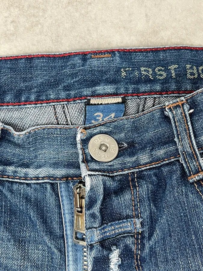 Marithe + Francois Girbaud 2000s Marithé + François Girbaud Blue Cozy Denim Jeans Size US 32 / EU 48 - 11 Thumbnail