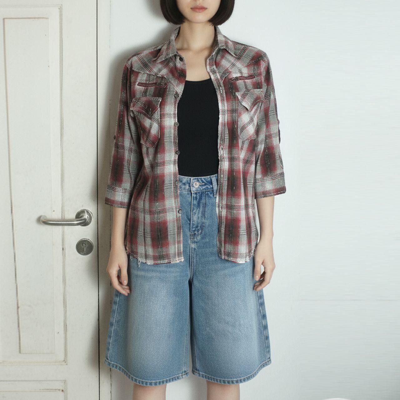 semanticdesign *NoTariff Semantic Design Plaid shirt Size M / US 6-8 / IT 42-44 - 1 Thumbnail