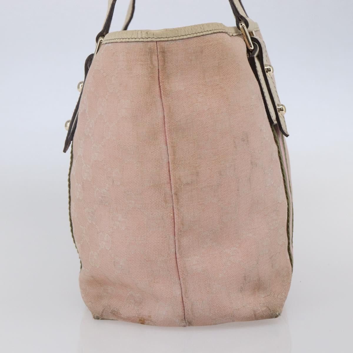 Gucci GUCCI GG Canvas Sherry Line Tote Bag Pink Gold Size ONE SIZE - 5 Thumbnail