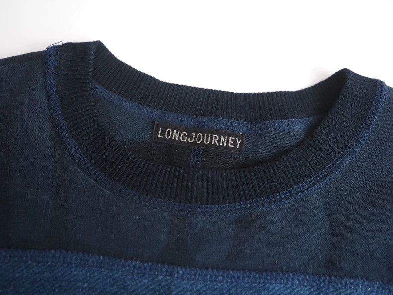 LongJourney Long JourneyBlue retro stitching long sleeves 2503-Nextarro Size US S / EU 44-46 / 1 - 3 Thumbnail