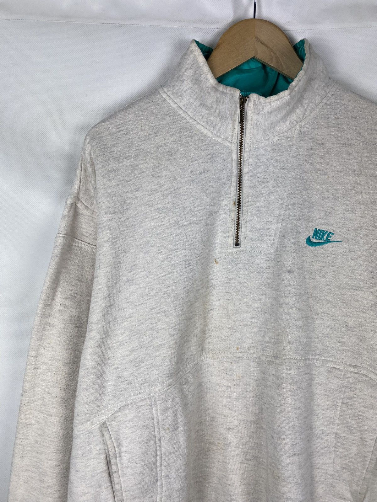 Nike Nike Vintage 1/4 Zip Pullover Sweatshirt Size XL Size US XL / EU 56 / 4 - 2 Thumbnail