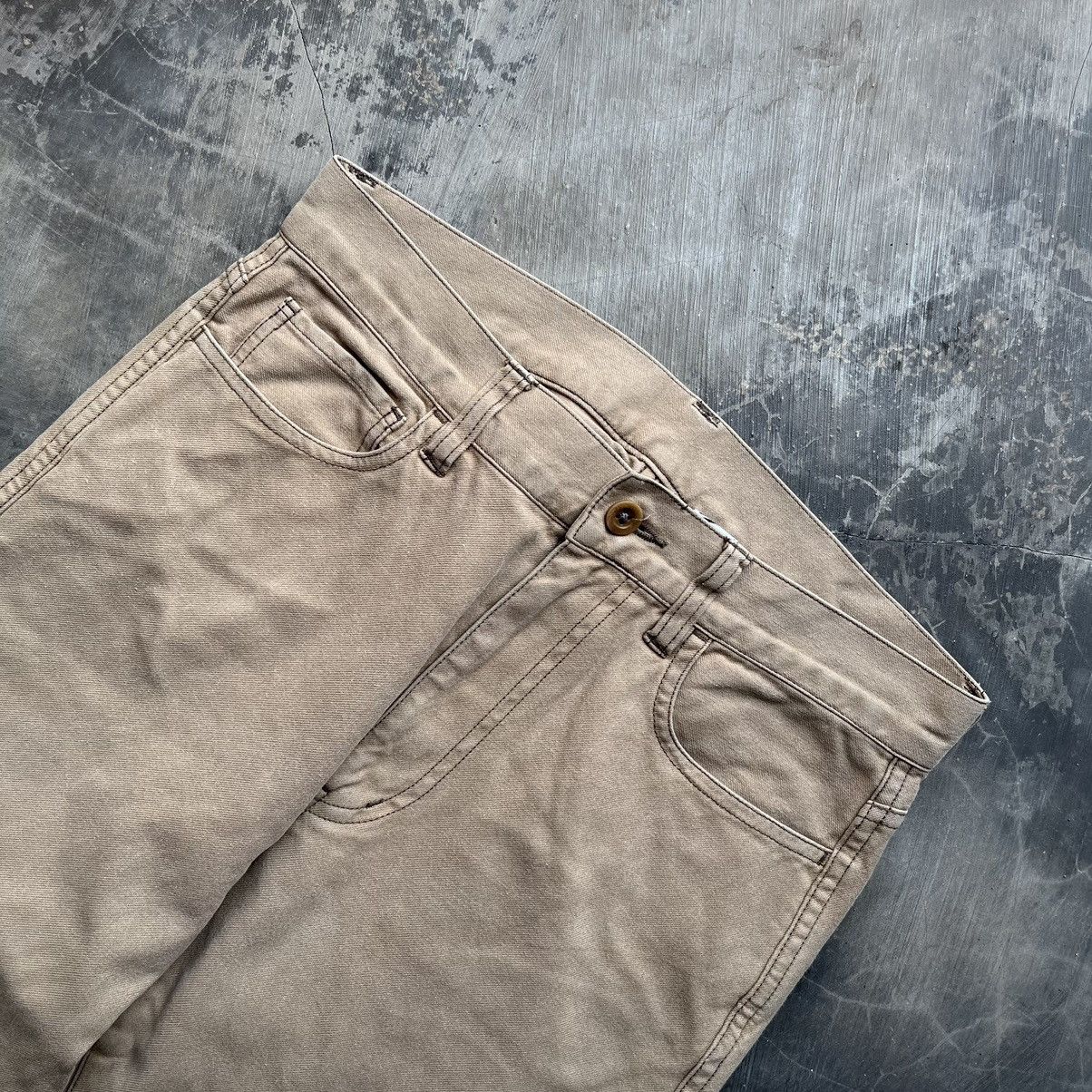 Japanese Brand × Le Grande Bleu (L.G.B.) × Margaret Howell Mhl inspire margaret howell buckle back pants Size US 29 - 2 Thumbnail