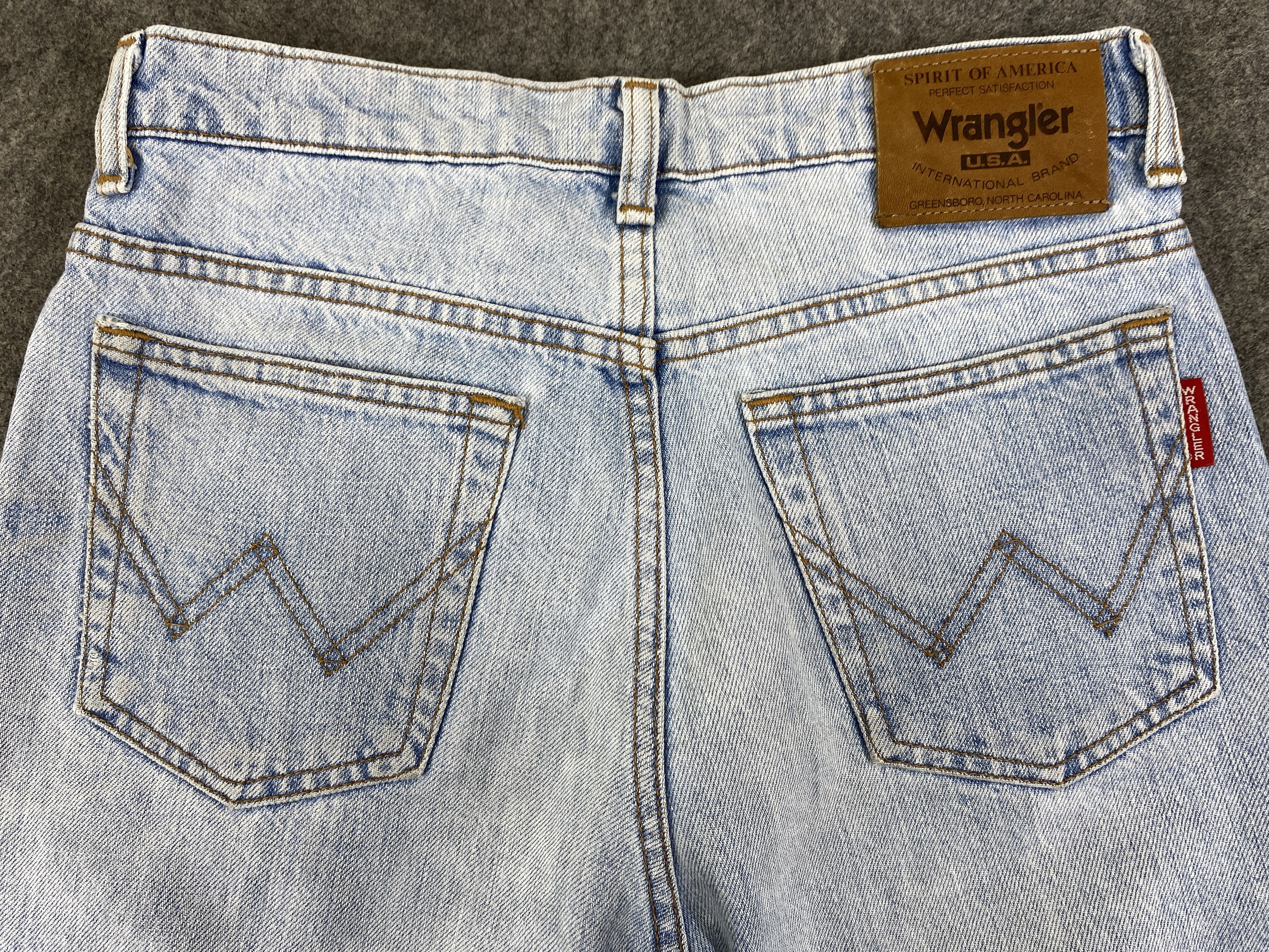 Japanese Brand Light Blue Wash Vintage Wrangler Jeans 27x28 - JN3334 Size US 27 - 3 Thumbnail