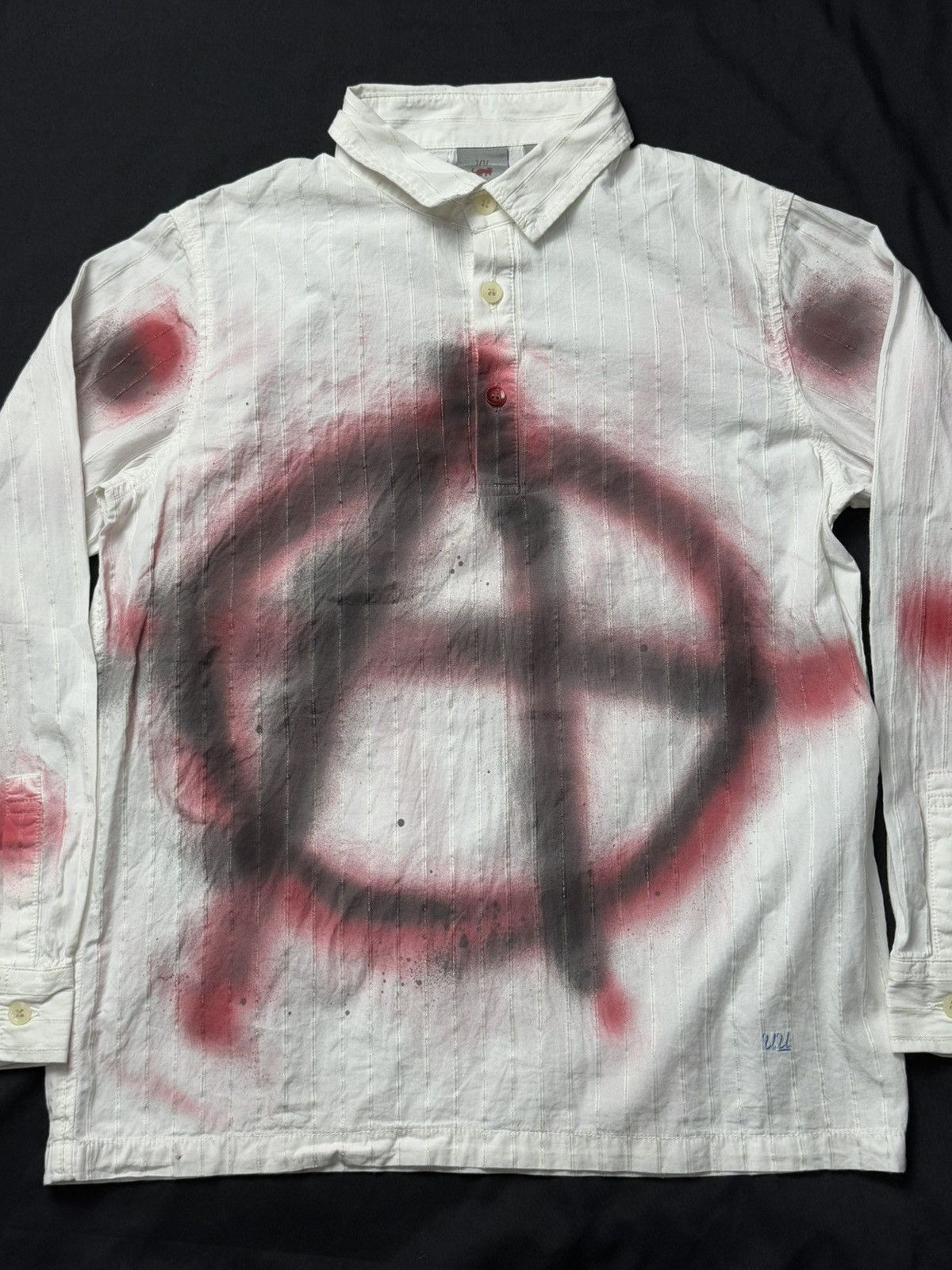 Undercover Undercover Half Button Shirt Anarchy Sprayed Size US S / EU 44-46 / 1 - 3 Thumbnail