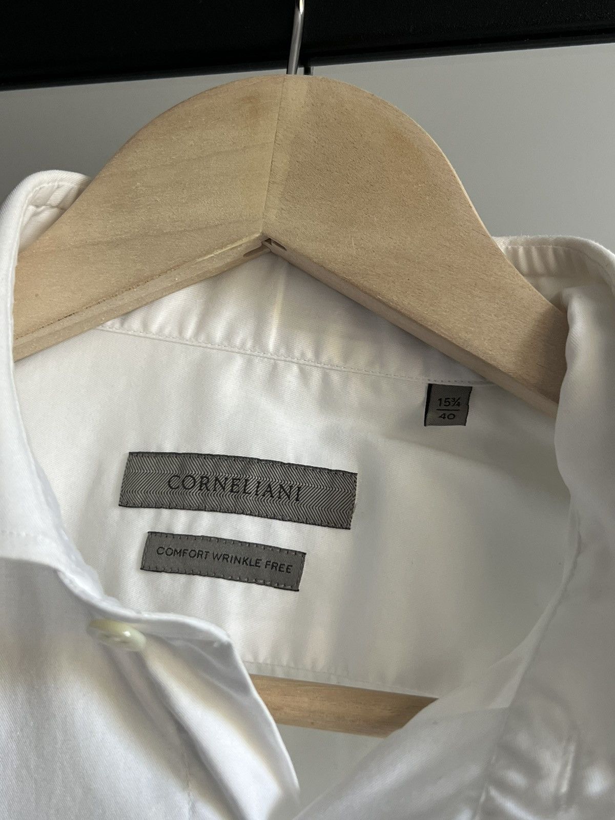 Corneliani Corneliani Luxury White Button Up Shirt Size US M / EU 48-50 / 2 - 4 Thumbnail