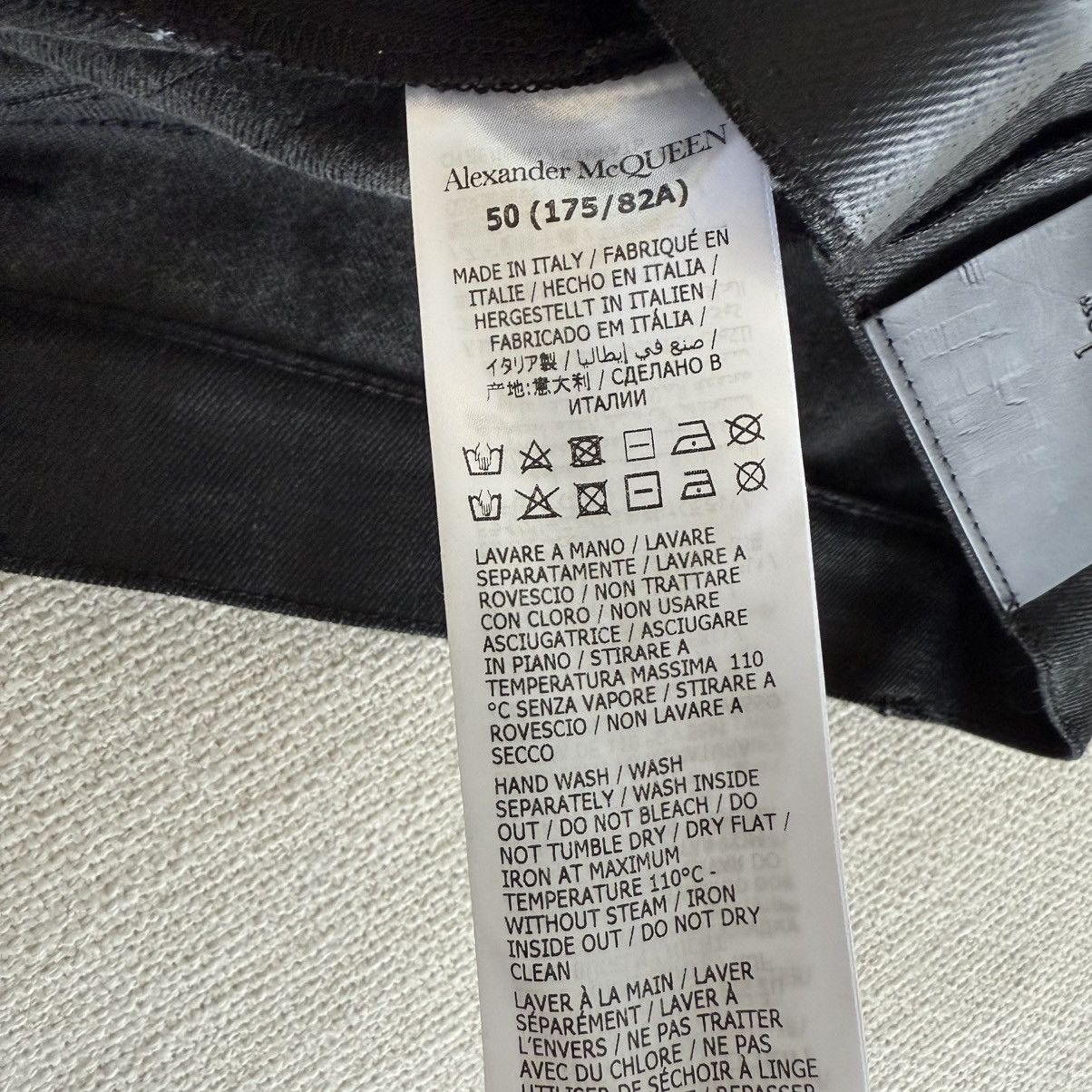 Alexander McQueen Alexander Mcqueen Wax Straight Leg Jeans Size US 40 / EU 56 - 8 Thumbnail