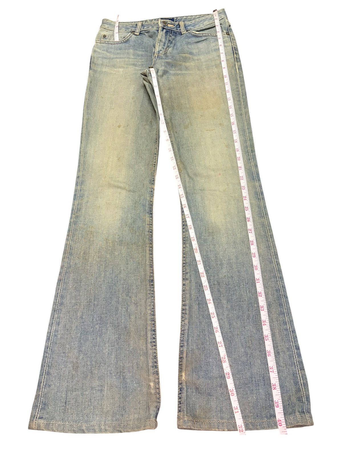 Edwin Vintage Edwin Something Mud Wash Distress Flare Jeans Size 27" / US 4 / IT 40 - 7 Thumbnail
