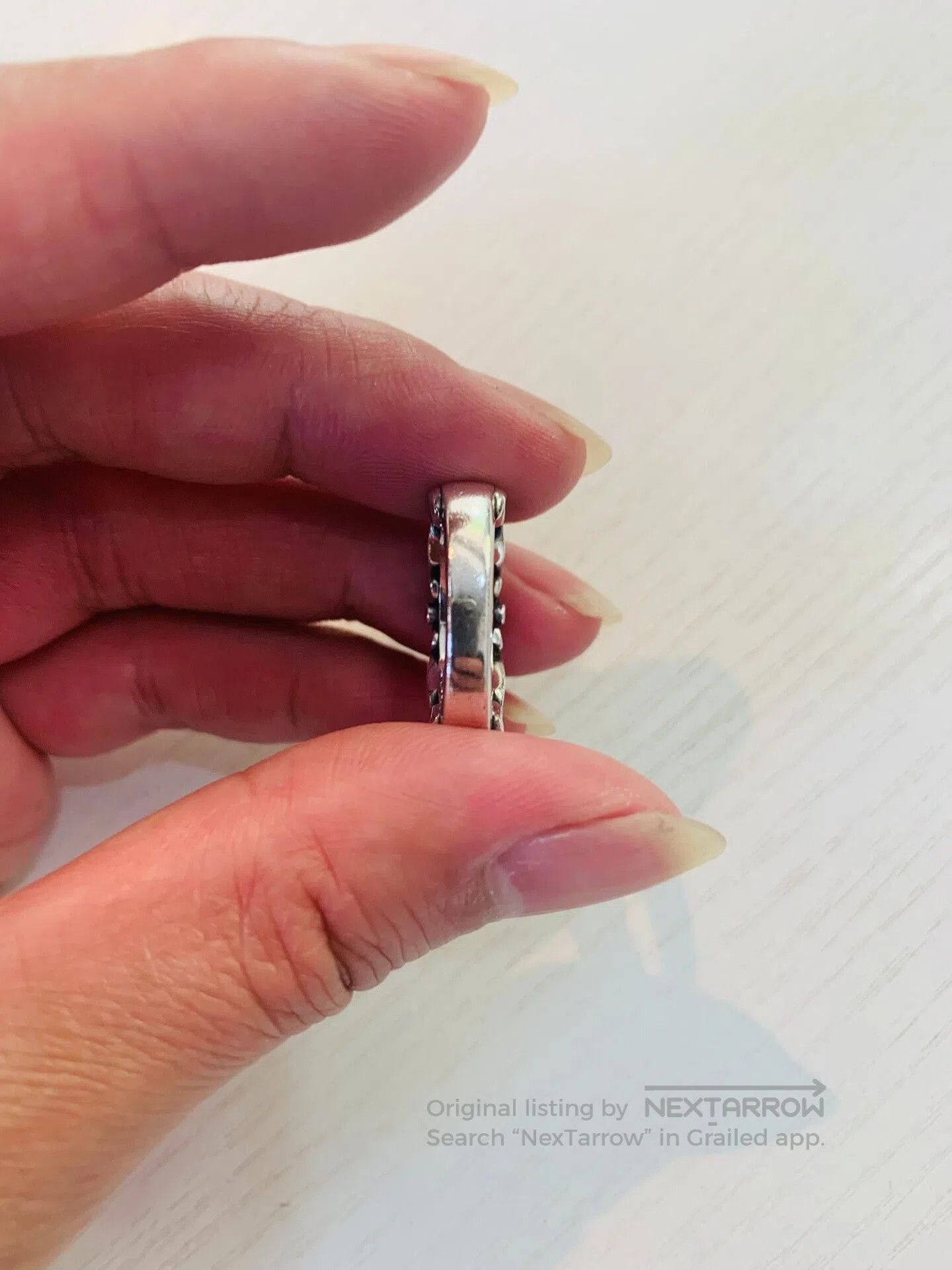 AQUA Silver925 Japanese Ring Size 9. Size ONE SIZE - 5 Thumbnail