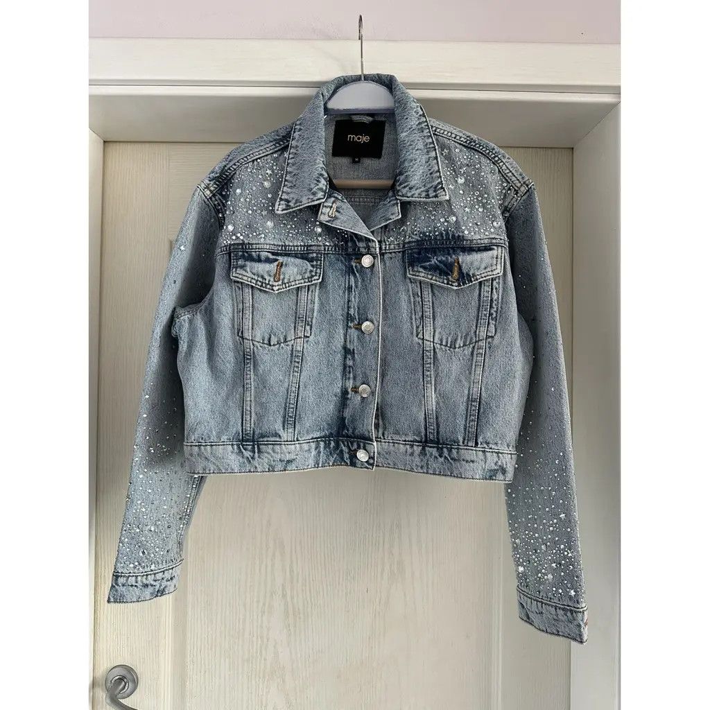 Maje New denim jacket Maje Size S / US 4 / IT 40 - 3 Thumbnail