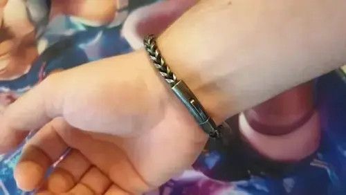 Jewelry × Vintage Black Stainless Steel Mesh Bracelets For Men Size ONE SIZE - 4 Thumbnail