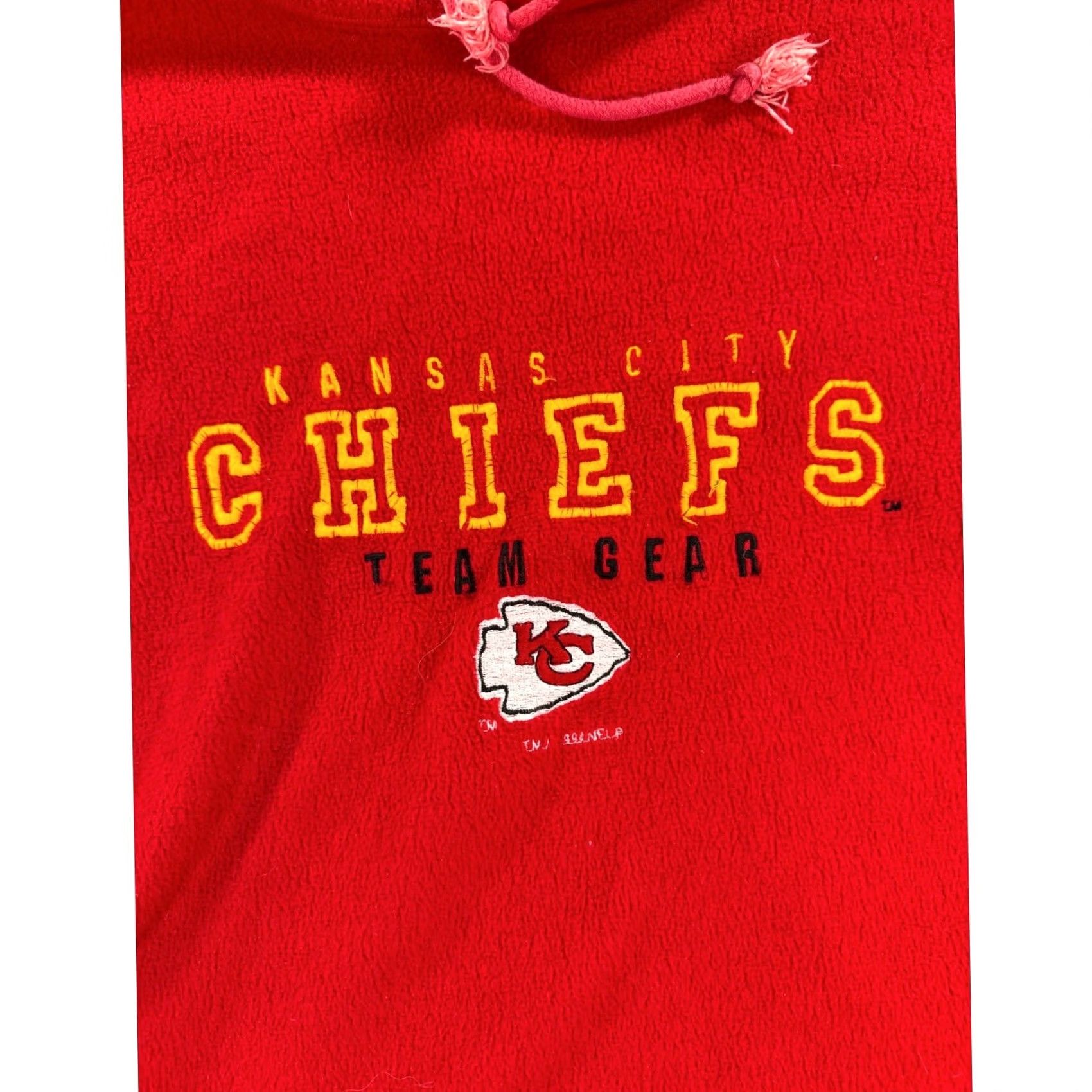 NFL VINTAGE The Edge Kansas City Chiefs Fleece Hoodie Mens Large Red NFL Pullover Size US L / EU 52-54 / 3 - 3 Thumbnail