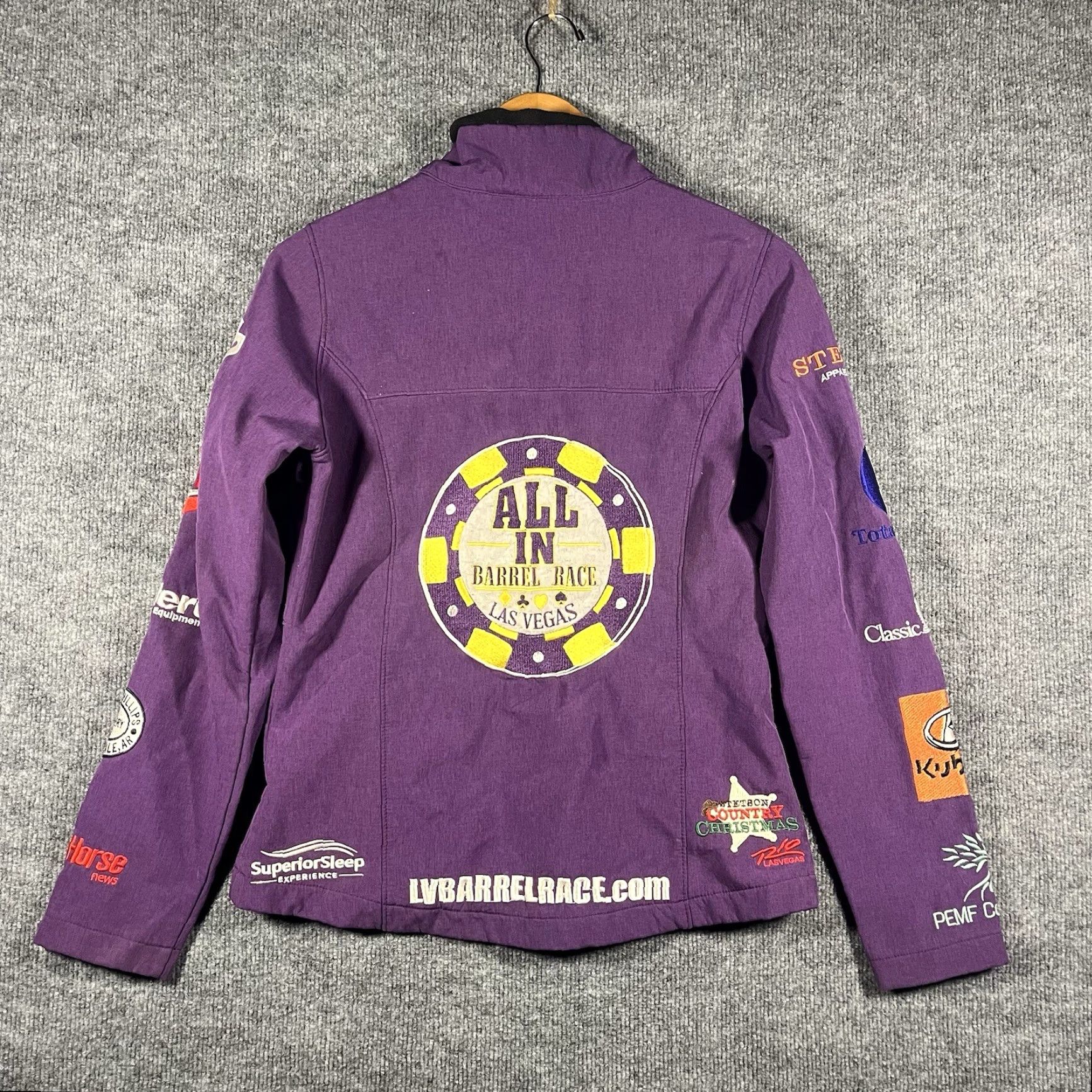 Roper ROPER Full Zip Jacket Women S Purple Western Horse Basic Jacket Casual Size S / US 4 / IT 40 - 7 Thumbnail