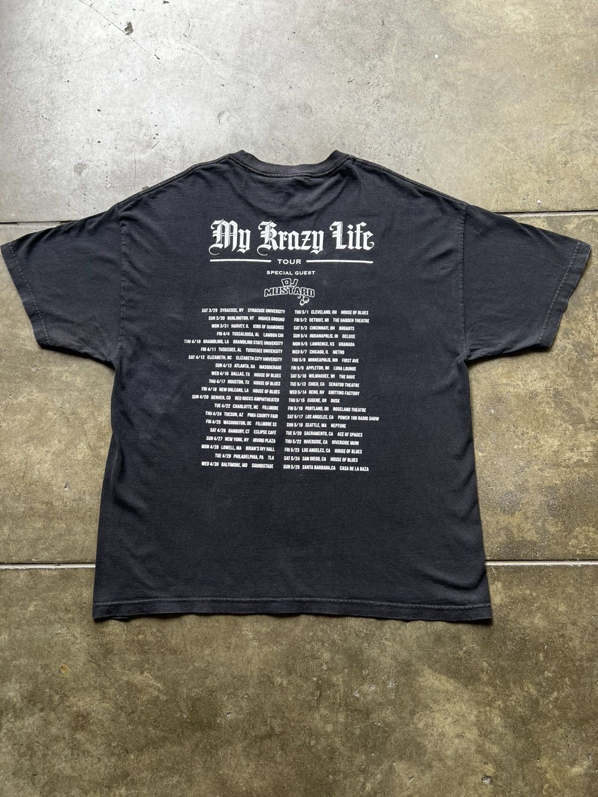 Rap Tees 2014 YG My Krazy Life Tour DJ Mustard Rap Tee Shirt Kendrick Size US XXL / EU 58 / 5 - 2 Thumbnail