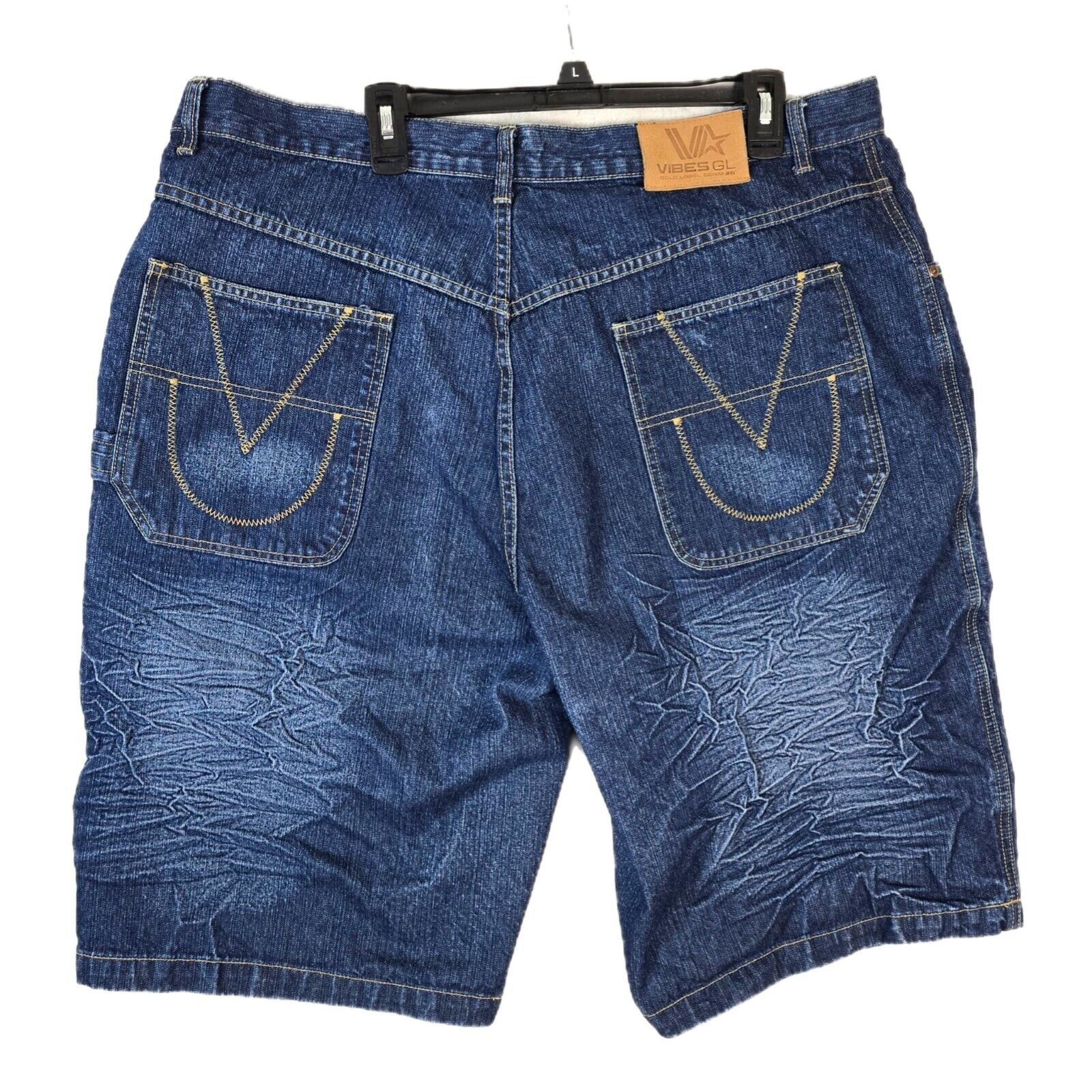 Other Vibes Gold Label GL Men's Denim Shorts 42 Skater Y2K Baggy Size US 42 / EU 58 - 1 Thumbnail