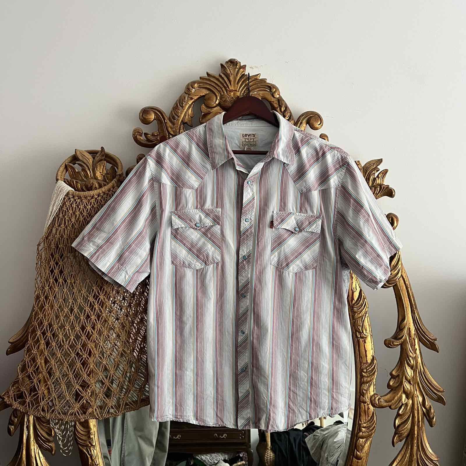 Levi's Vintage Levis western shirt plaid size M 80s Size US M / EU 48-50 / 2 - 1 Thumbnail