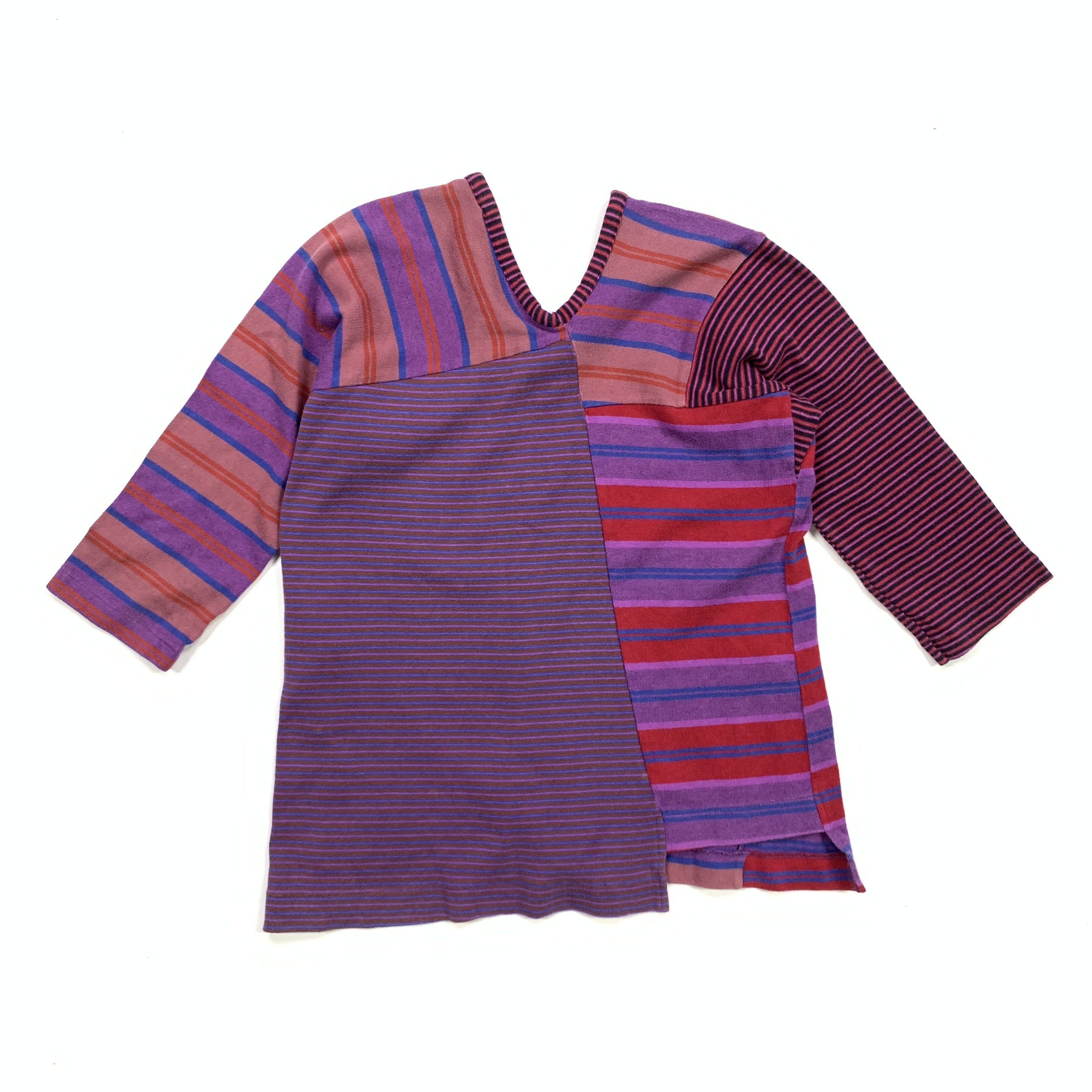 Comme des Garcons × Tricot Comme des Garcons 2004 Patchwork Punk Shirt Size S / US 4 / IT 40 - 5 Thumbnail