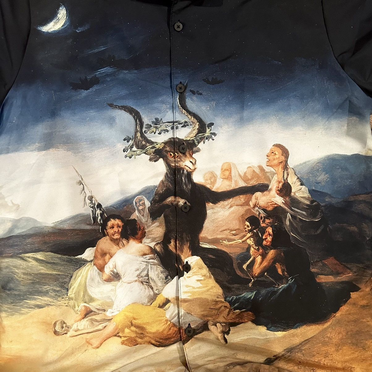 Designer × Vintage Rare Francisco Goya ‘Witches’ Sabbath’ Size US L / EU 52-54 / 3 - 3 Thumbnail