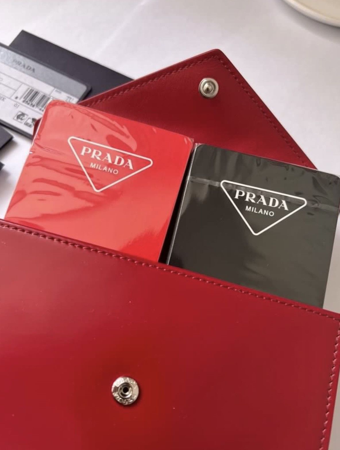Prada ♦️ Prada playing cards poker with leather case Size ONE SIZE - 6 Thumbnail
