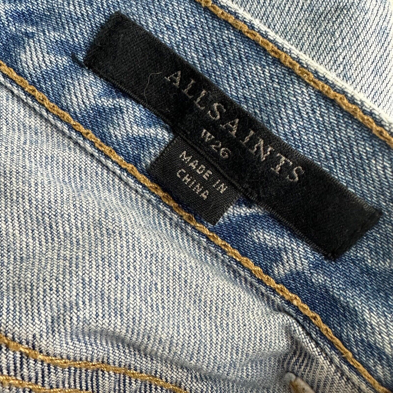 Allsaints allsaints kate distressed patches denim jean shorts Size 26 Size 26" / US 2 / IT 38 - 5 Thumbnail