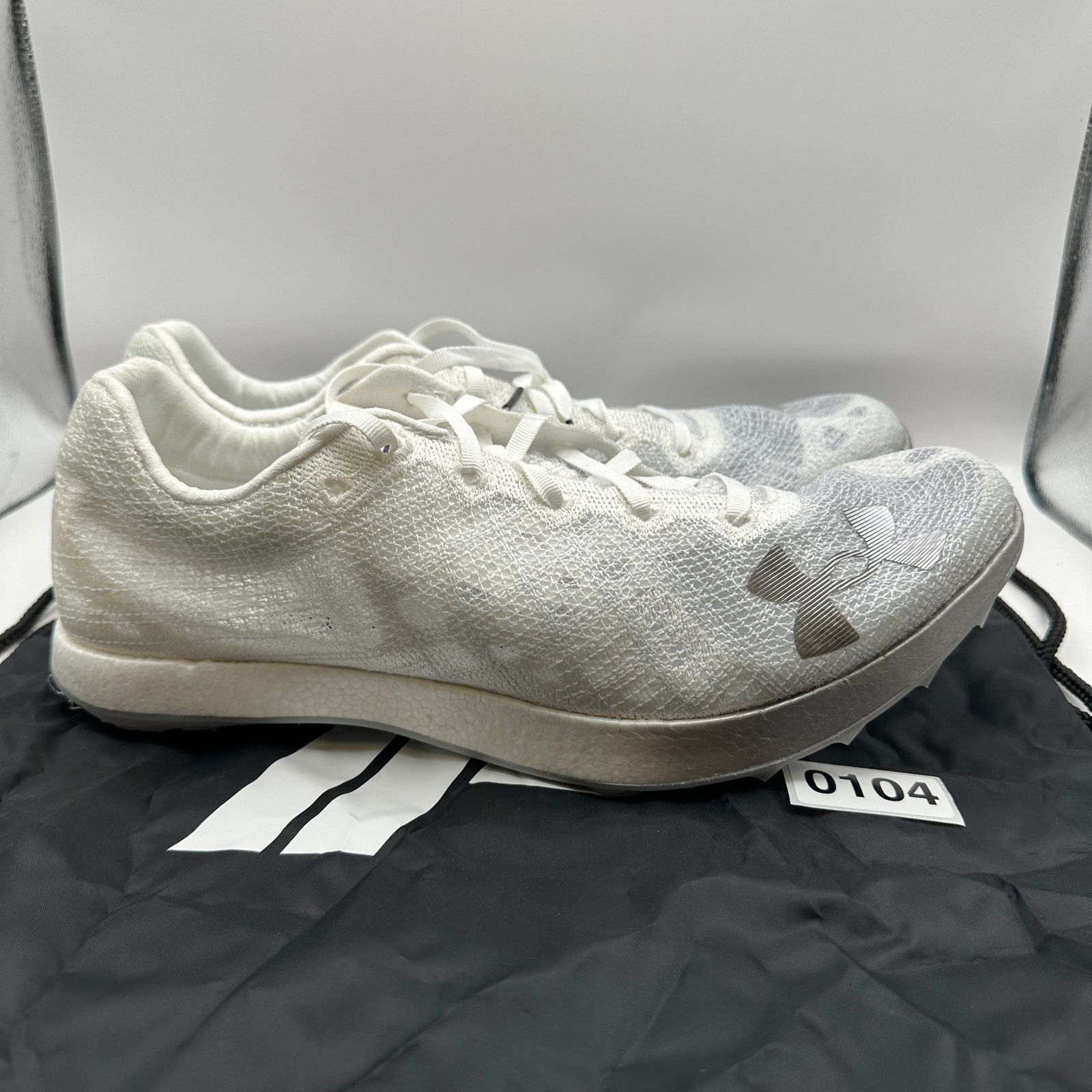 Under Armour UNDER ARMOUR Mens 11.5 Shakedown Elite Track Wht Halo Grey Size US 11.5 / EU 44-45 - 5 Thumbnail