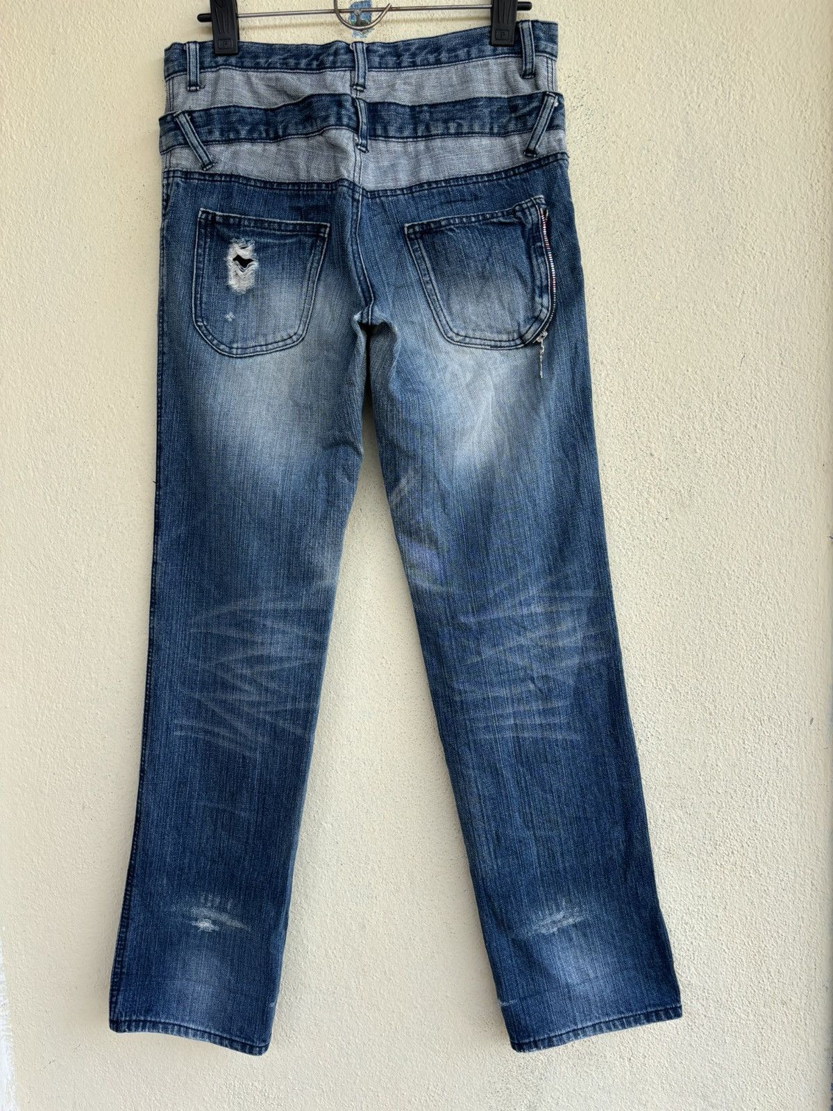 Japanese Brand WG Double Waist Jean Size 26" / US 2 / IT 38 - 2 Thumbnail
