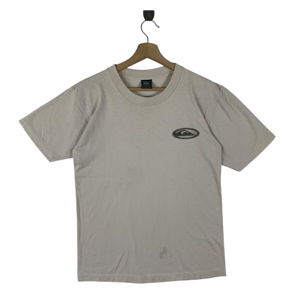 Quiksilver × Vintage Vintage 90s QUIKSILVER Surfing back hit logo tee Size US S / EU 44-46 / 1 - 2 Thumbnail