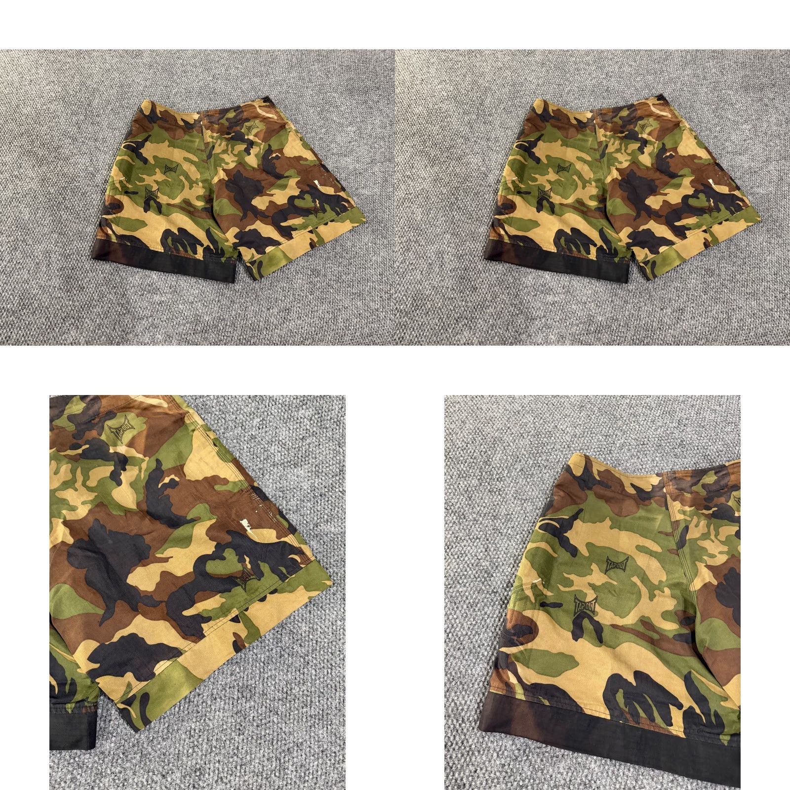Tapout Tapout mens Medium green camouflage board shorts for MMA gym training Size US 31 - 8 Thumbnail