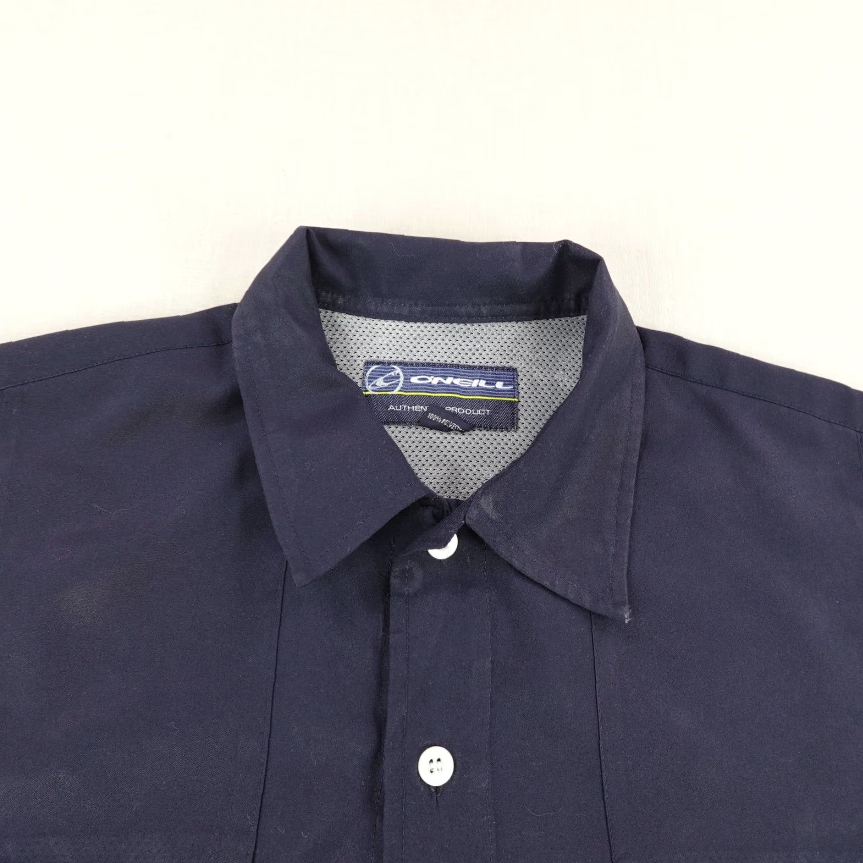O'Neill VINTAGE O'Neill Shirt Mens Medium Blue Button-Up Short Sleeve Collared Beachy Lightweight 90s/2000s Mens Size US M / EU 48-50 / 2 - 2 Thumbnail