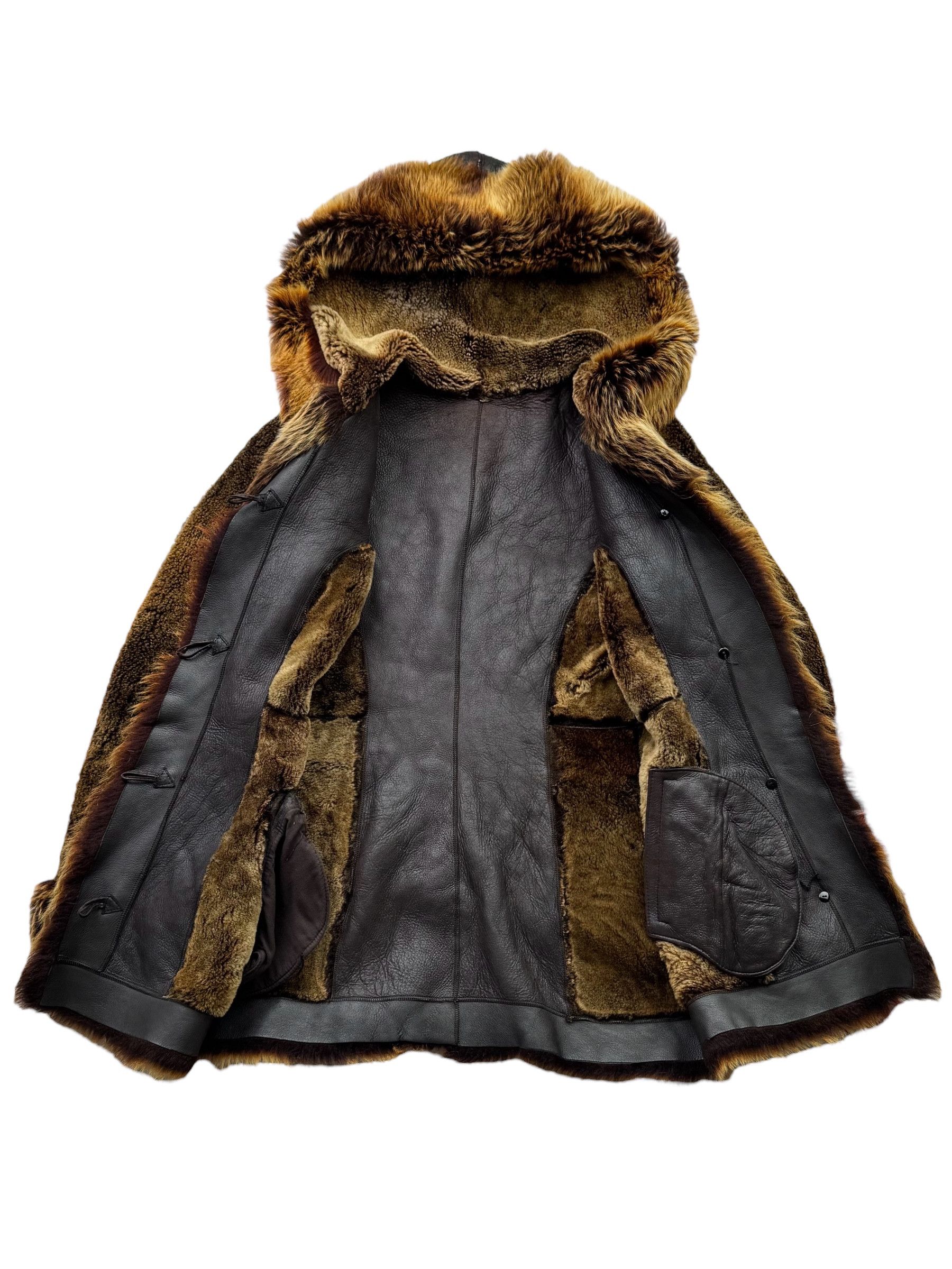 Vintage Real Sheepskin Coat From The 90's(V42) Size S / US 4 / IT 40 - 6 Thumbnail