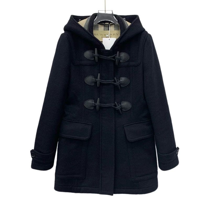 Burberry Burberry Black Wool Duffle Coat Size US M / EU 48-50 / 2 - 1 Thumbnail